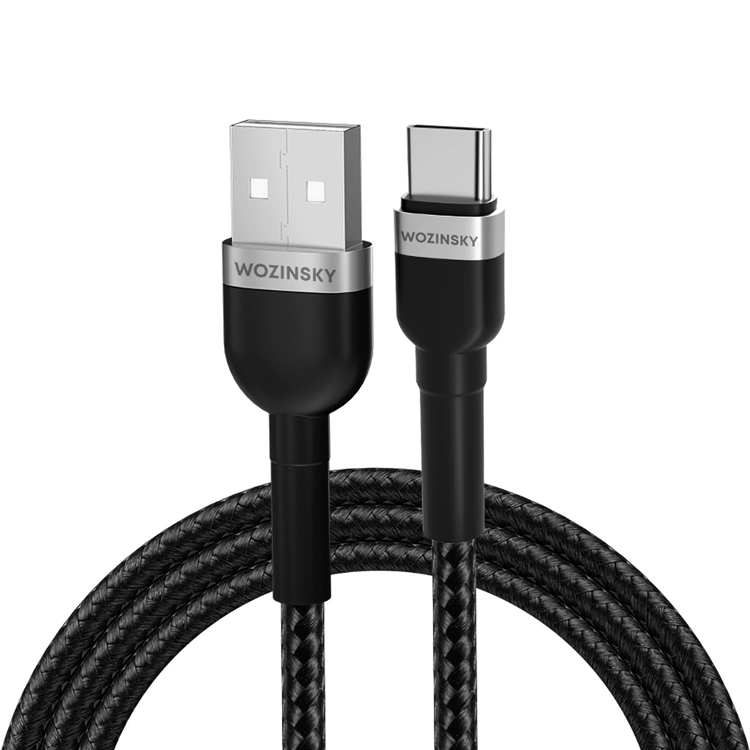 Wozinsky Wozinsky USB-C till USB-A kabel 2.4A 1m - Svart