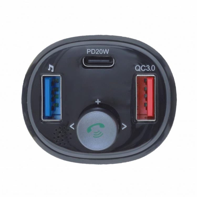 OEM FM MP3-Sändare Bluetooth 5.0 + USB A QC3.0 + Typ C 30W ART FM-73 ART