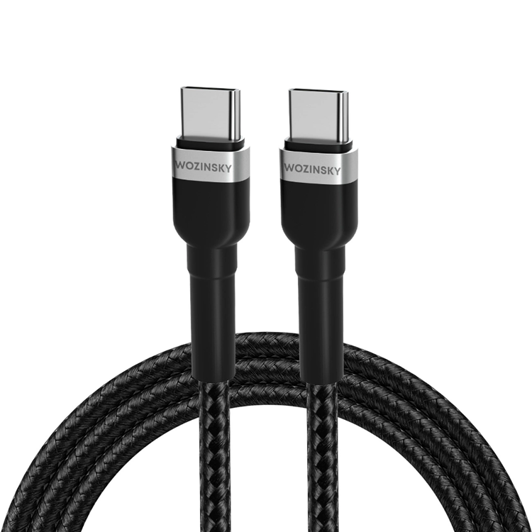 Wozinsky Wozinsky USB-C till USB-C kabel PD 65W 1m - Svart