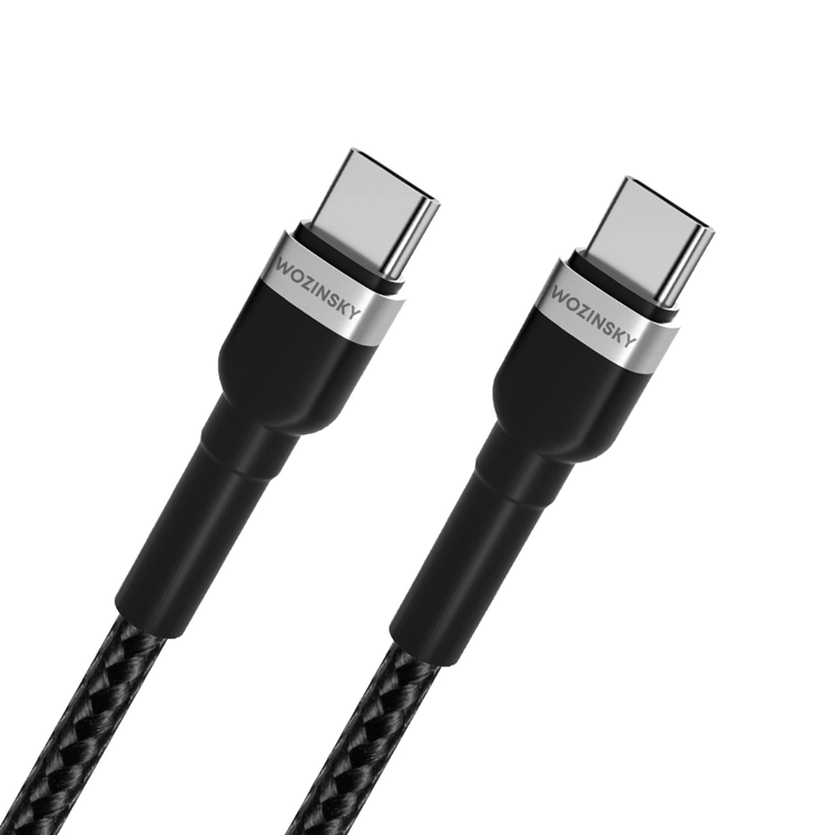 Wozinsky Wozinsky USB-C till USB-C kabel PD 65W 1m - Svart