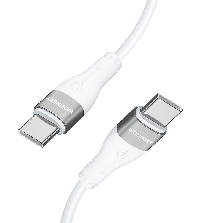 Wozinsky Wozinsky USB-C till USB-C kabel PD 65W 1m - Vit