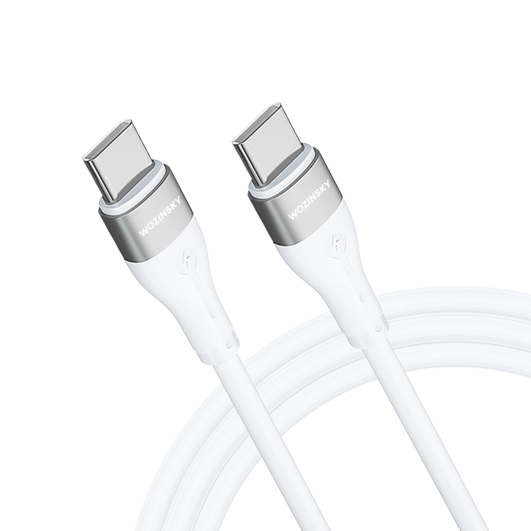 Wozinsky Wozinsky USB-C till USB-C kabel PD 65W 1m - Vit