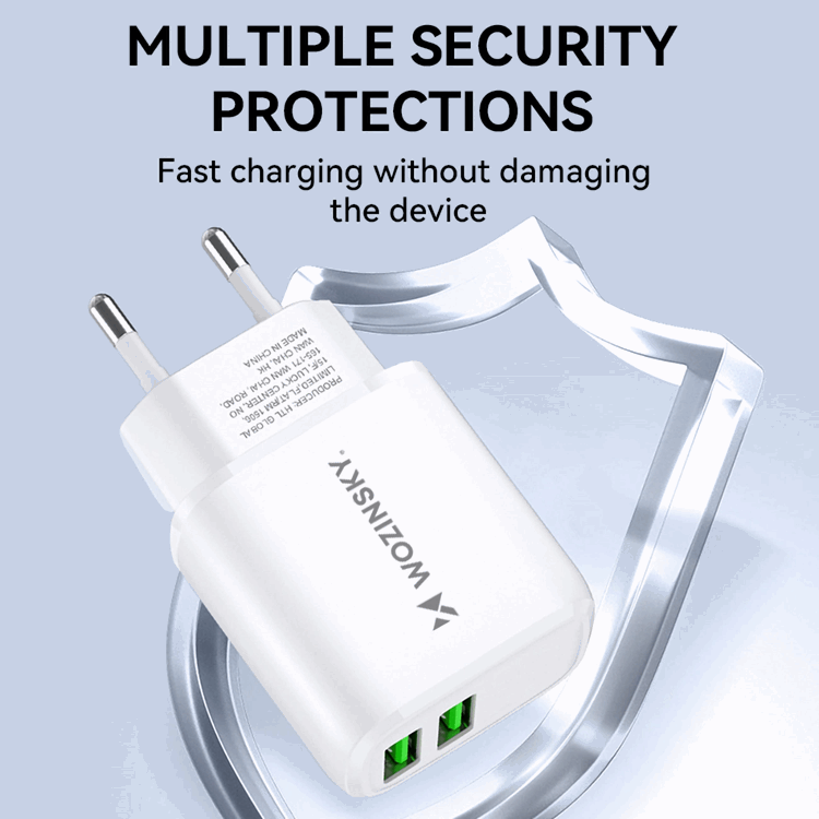 Wozinsky Wozinsky Väggladdare CUWCW 2.4A 2 x USB-A - Vit
