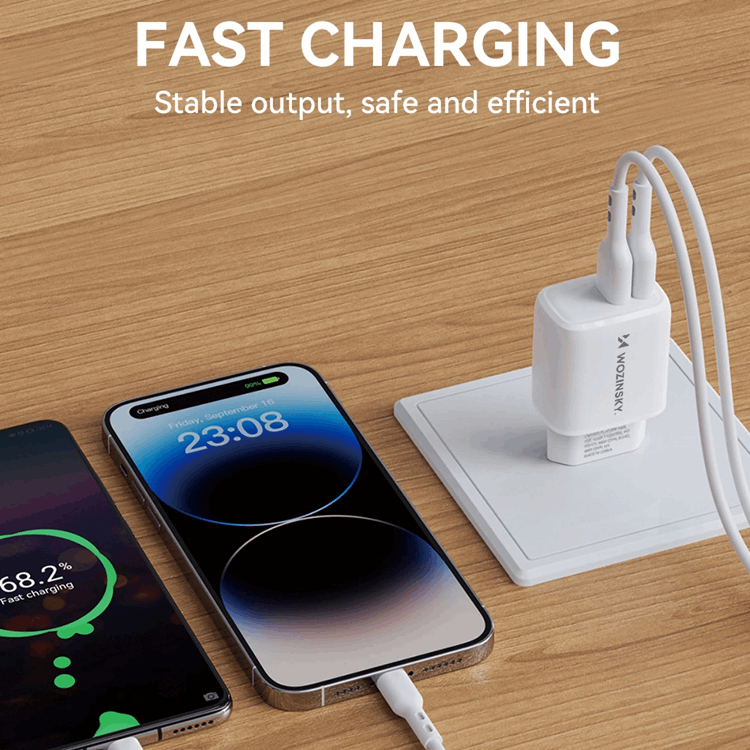 Wozinsky Wozinsky Väggladdare CUWCW 2.4A 2 x USB-A - Vit