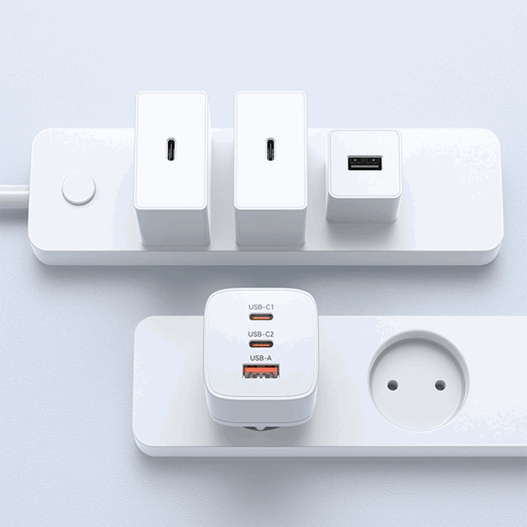 Wozinsky Wozinsky Väggladdare CGWCW 65W USB-A/2 x USB-C GaN - Vit