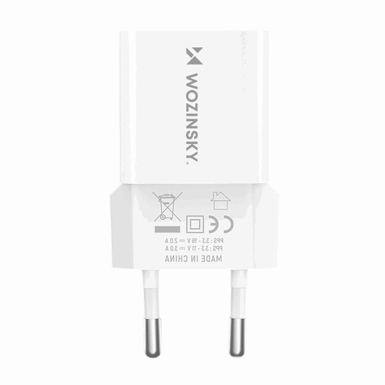 Wozinsky Wozinsky Väggladdare GaN USB-A/USB-C 33W - Vit