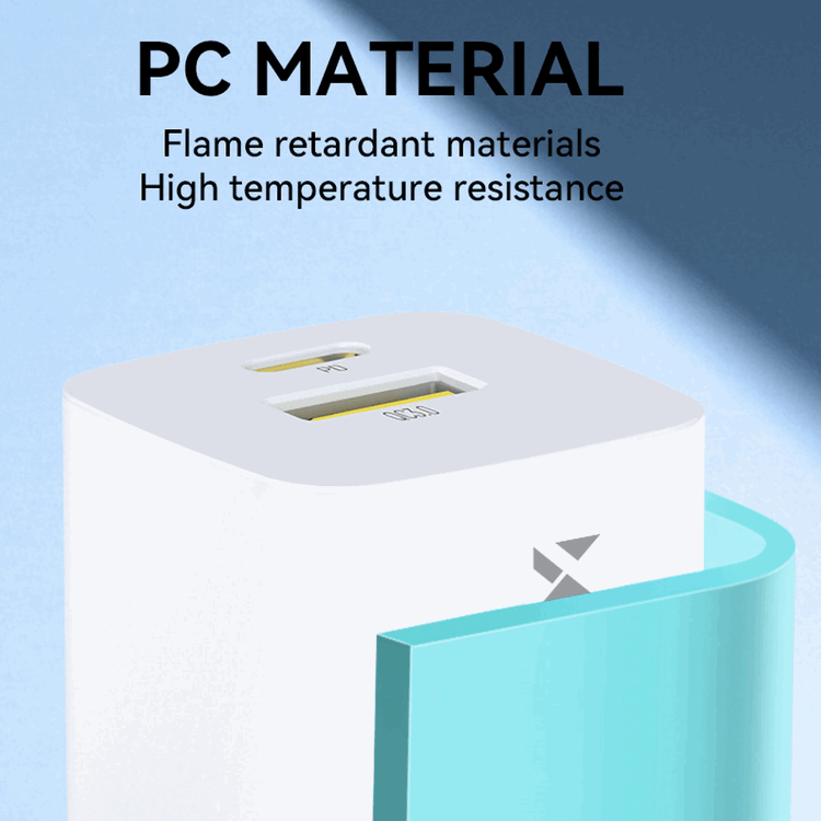 Wozinsky Wozinsky Väggladdare GaN USB-A/USB-C 33W - Vit