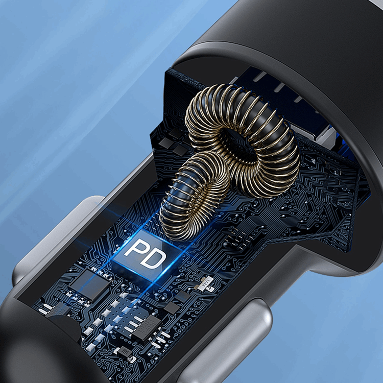 Wozinsky Wozinsky Billaddare USB-C USB-A 36W - Svart