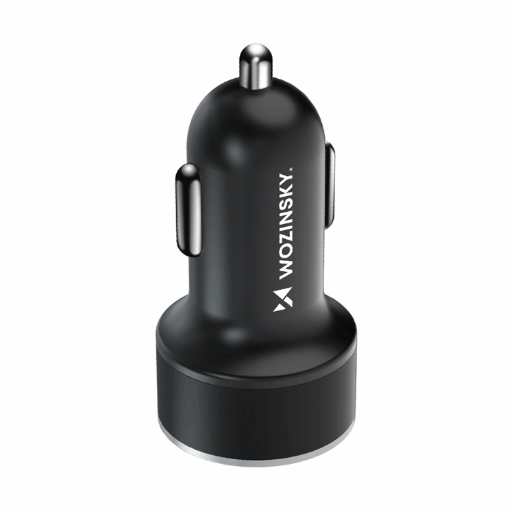 Wozinsky Wozinsky Billaddare USB-C USB-A 36W - Svart