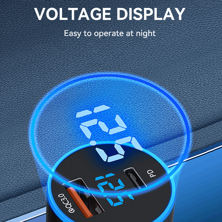 Wozinsky Wozinsky Billaddare USB-C USB-A 36W - Svart