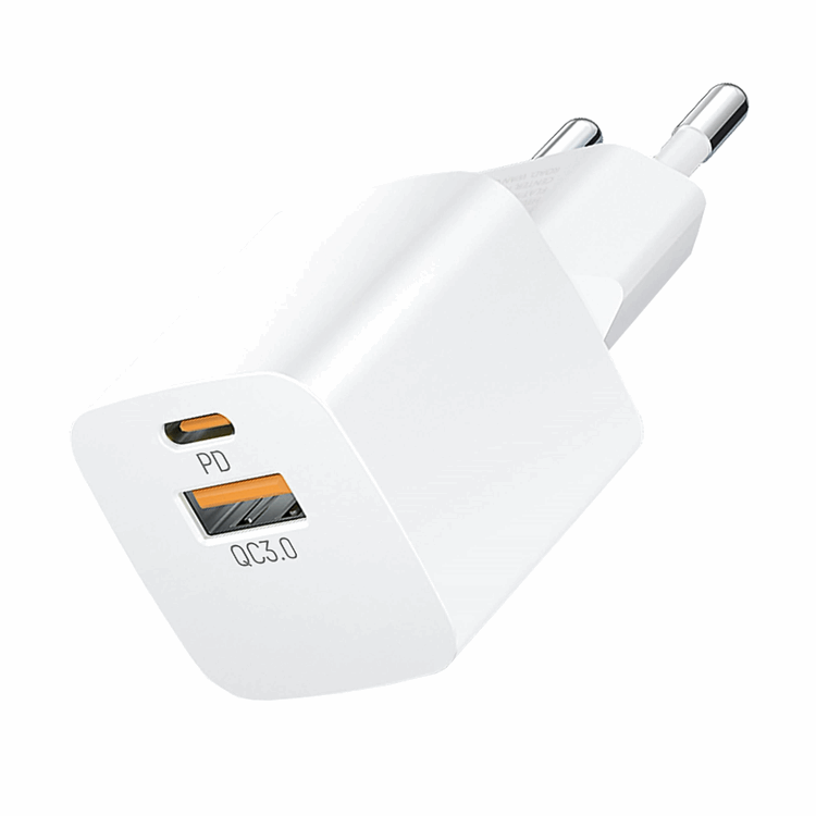 Wozinsky Wozinsky Väggladdare 20W USB-C/USB-A - Vit