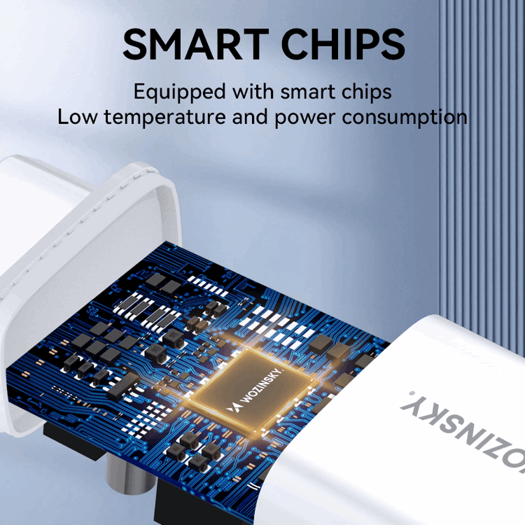 Wozinsky Wozinsky Väggladdare 30W USB-C/2 x USB-A - Vit