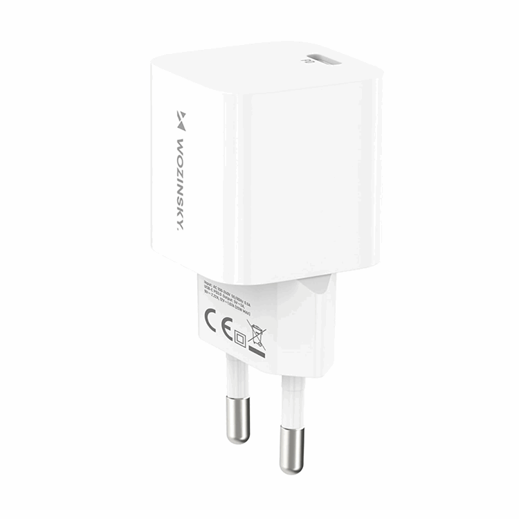 Wozinsky Wozinsky Väggladdare USB-C PD 20W - Vit