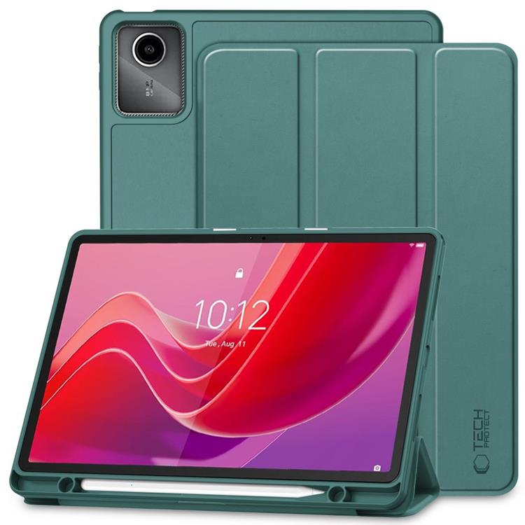 Tech-Protect Tech-Protect Lenovo Tab M11/K11E Fodral med plats för pennna - Grön