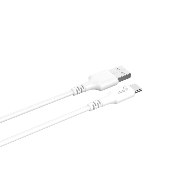 GEAR GEAR USB-C till USB-A kabel 2.0 1m - Vit