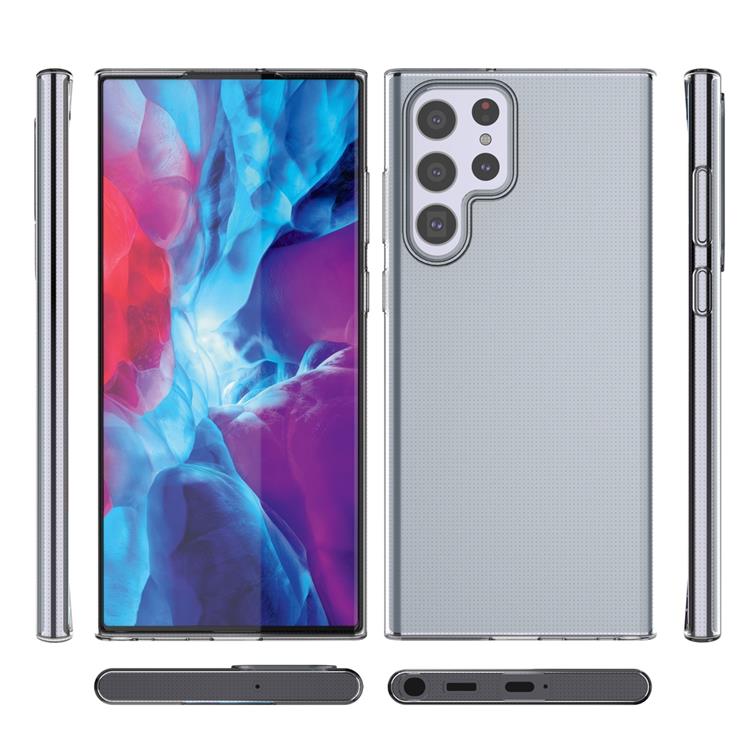 Ruhtel Ultra Clear Gel Skal Galaxy S22 Ultra - Transparent