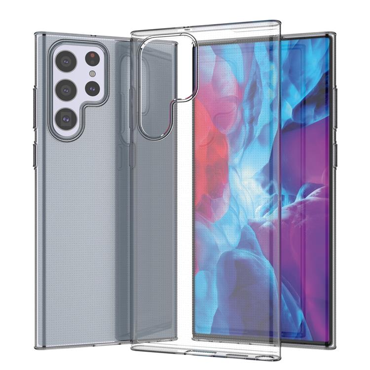 Ruhtel Ultra Clear Gel Skal Galaxy S22 Ultra - Transparent