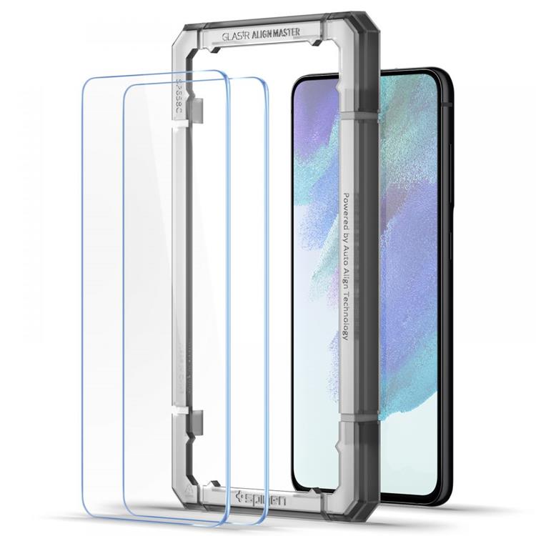 Spigen Spigen 2-Pack Alm Glas.Tr Härdat Glas Skärmskydd Galaxy S21 FE