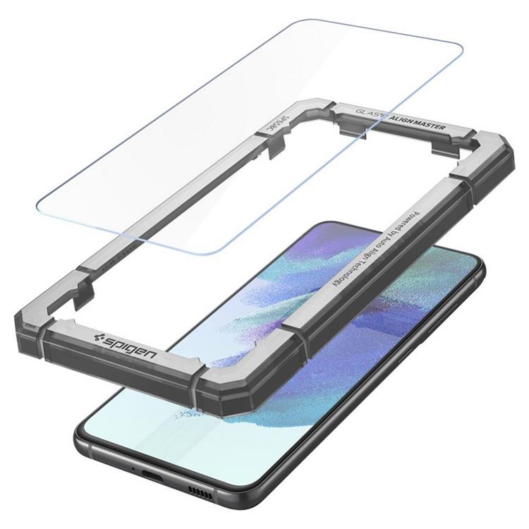 Spigen Spigen 2-Pack Alm Glas.Tr Härdat Glas Skärmskydd Galaxy S21 FE