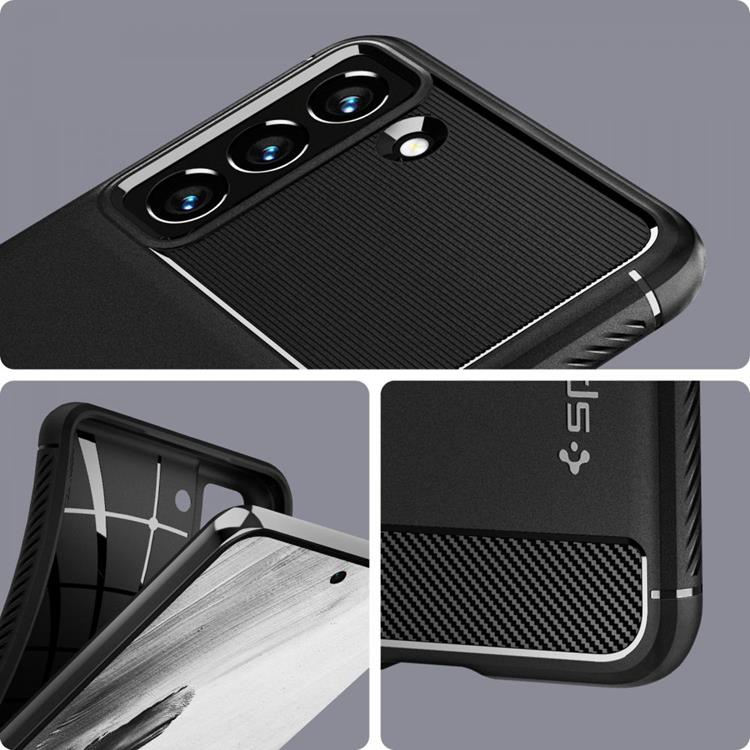 Spigen Spigen Rugged Armor Skal Galaxy S21 FE - Matte Svart