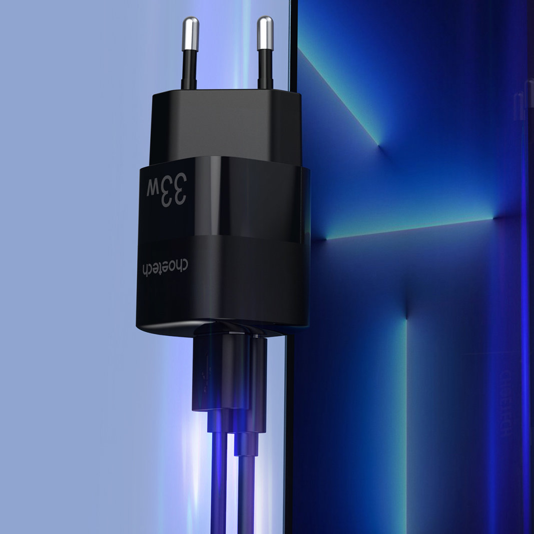 Choetech Choetech Snabbladdare 33W USB-C - Svart