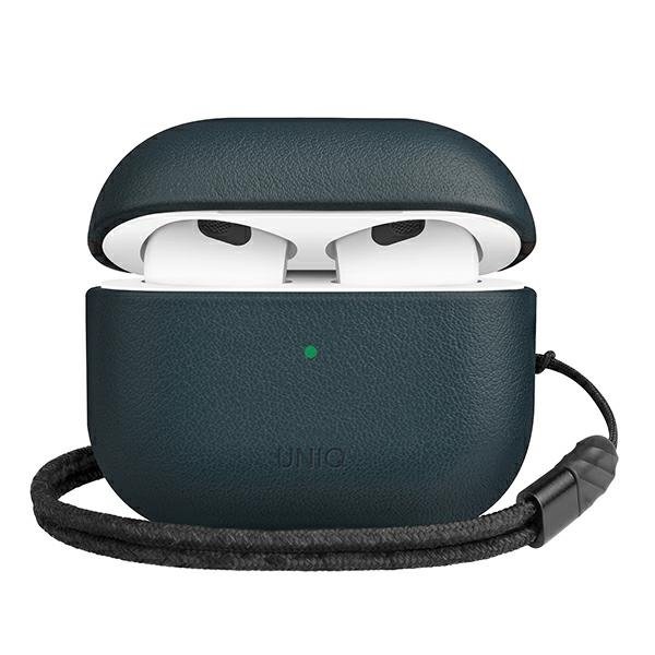 UNIQ UNIQ Terra Äkta läder AirPods 3 Gen. Fodral - Nautisk Blå