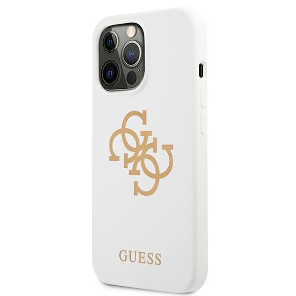 Guess Guess Silicone 4G Logo Skal iPhone 13 Pro - Vit