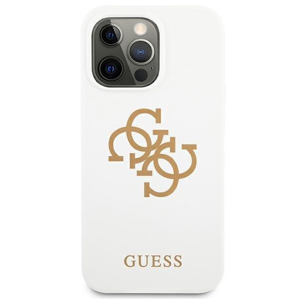 Guess Guess Silicone 4G Logo Skal iPhone 13 Pro - Vit