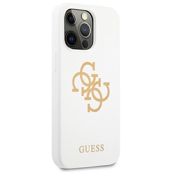 Guess Guess Silicone 4G Logo Skal iPhone 13 Pro - Vit