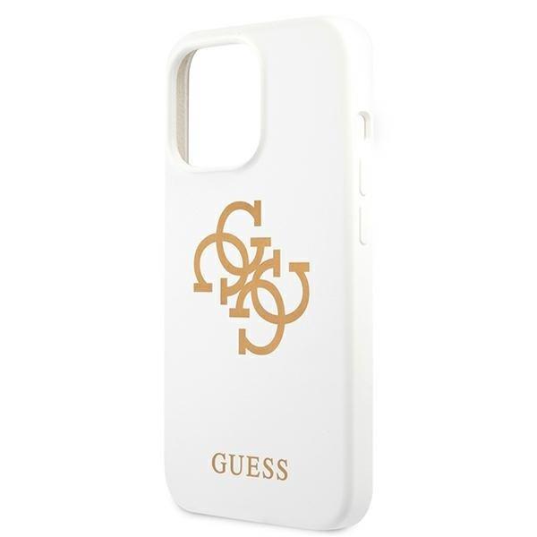 Guess Guess Silicone 4G Logo Skal iPhone 13 Pro - Vit