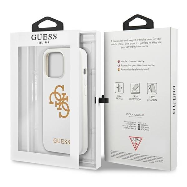Guess Guess Silicone 4G Logo Skal iPhone 13 Pro - Vit