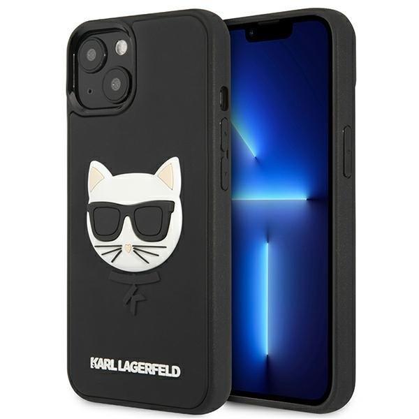 KARL LAGERFELD Karl Lagerfeld 3D Rubber Choupette Skal iPhone 13 Mini - Svart
