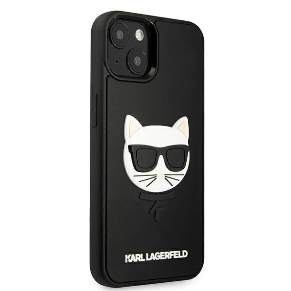 KARL LAGERFELD Karl Lagerfeld 3D Rubber Choupette Skal iPhone 13 Mini - Svart