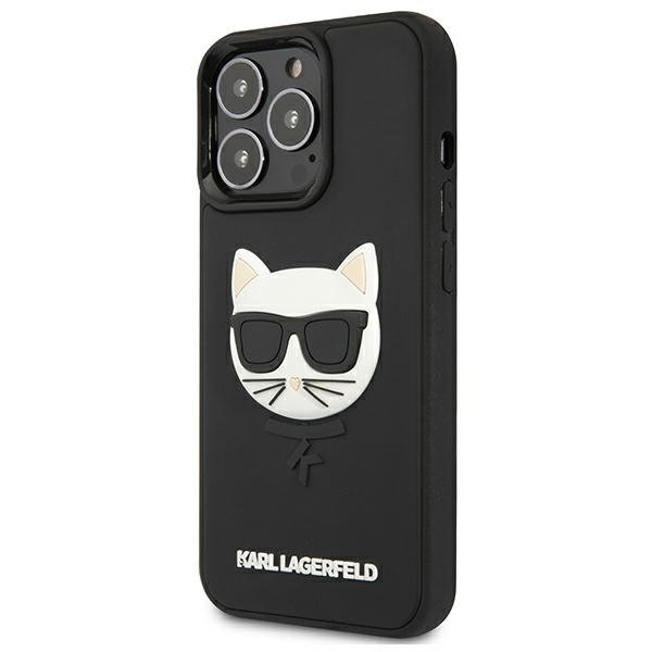 KARL LAGERFELD Karl Lagerfeld 3D Rubber Choupette Skal iPhone 13 Pro - Svart