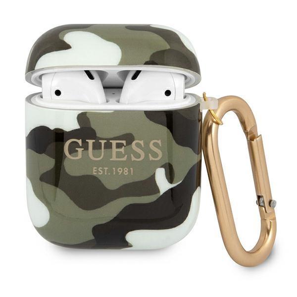 Guess Guess Camo Collection Skal AirPods - Khaki