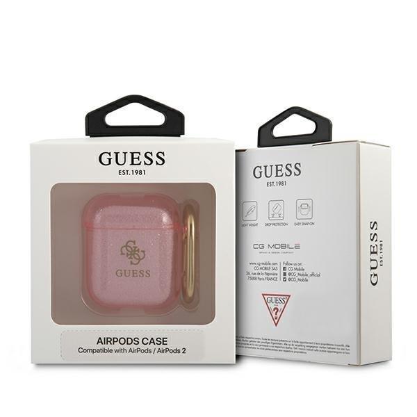 Guess Guess Glitter Collection Skal AirPods - Rosa
