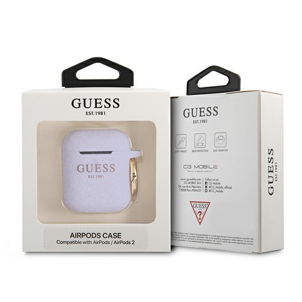 Guess Guess Silicone Glitter Skal AirPods - Lila