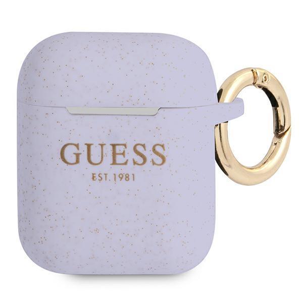 Guess Guess Silicone Glitter Skal AirPods - Lila