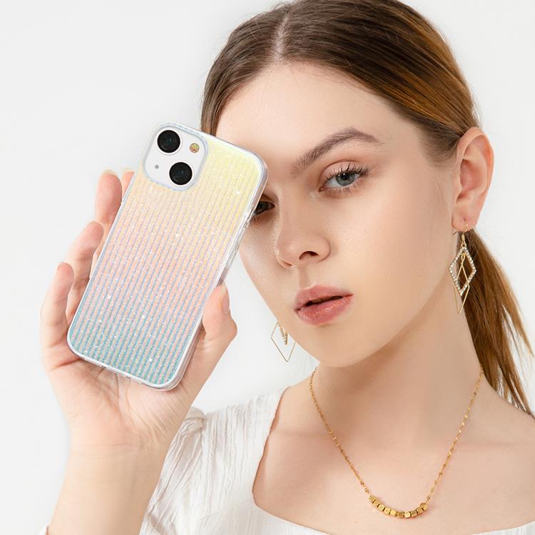 Kingxbar Kingxbar Clouds Travel Series Skal iPhone 13 Pro - Blå / Orange