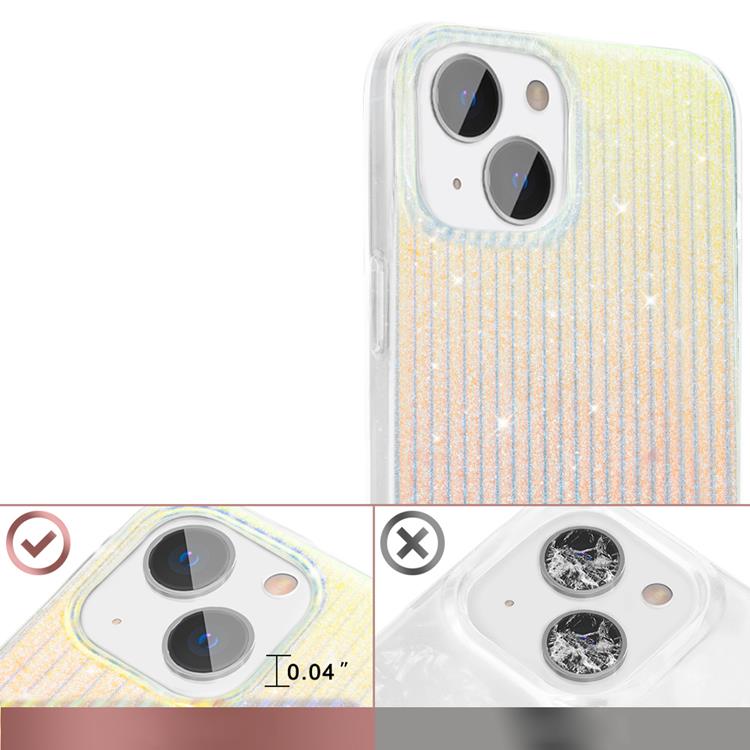 Kingxbar Kingxbar Clouds Travel Series Skal iPhone 13 Pro - Blå / Orange