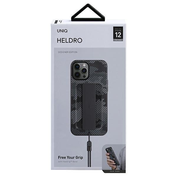 UNIQ UNIQ Heldro Skal iPhone 12 / 12 Pro - Charcoal Camo