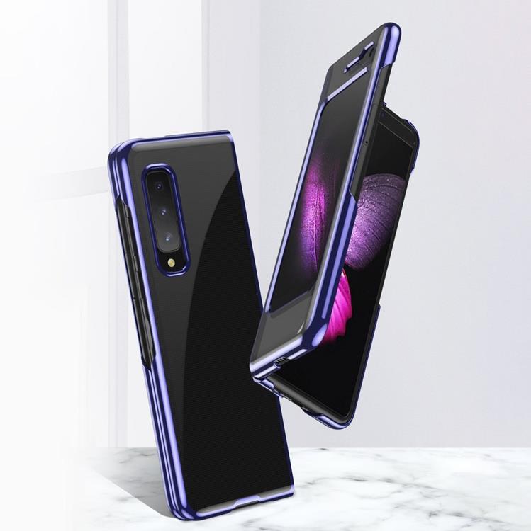 OEM Electroplating Frame Skal Galaxy Fold - Blå
