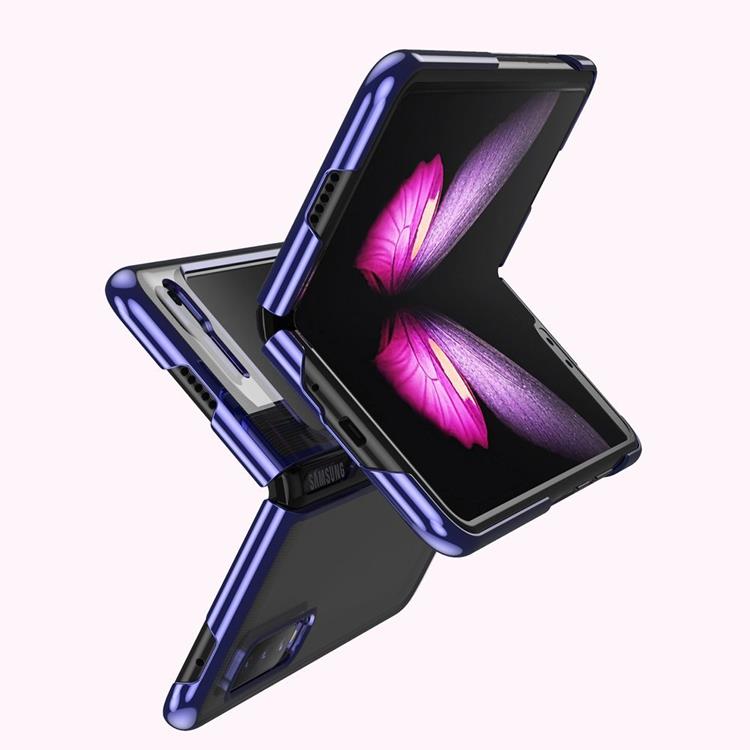 OEM Electroplating Frame Skal Galaxy Fold - Blå