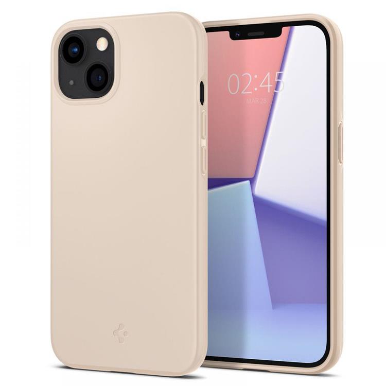 UTGATT1 Spigen Thin Fit Skal iPhone 13 Mini - Sand Beige