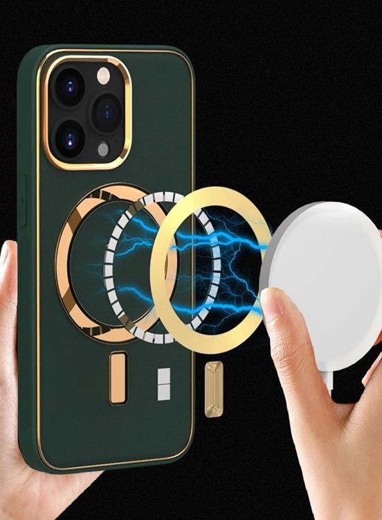 Boom of Sweden BOOM iPhone 13 Pro Skal Magsafe Läder - Peak Blå