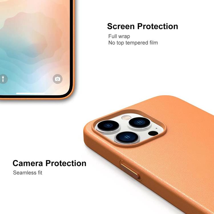 Boom of Sweden BOOM iPhone 14 Plus Skal Magsafe Äkta Läder - Maroon