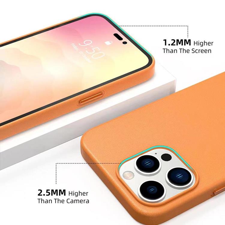 Boom of Sweden BOOM iPhone 14 Plus Skal Magsafe Äkta Läder - Maroon