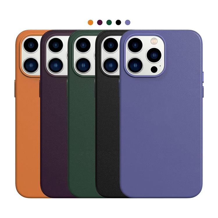 Boom of Sweden BOOM iPhone 14 Plus Skal Magsafe Äkta Läder - Maroon