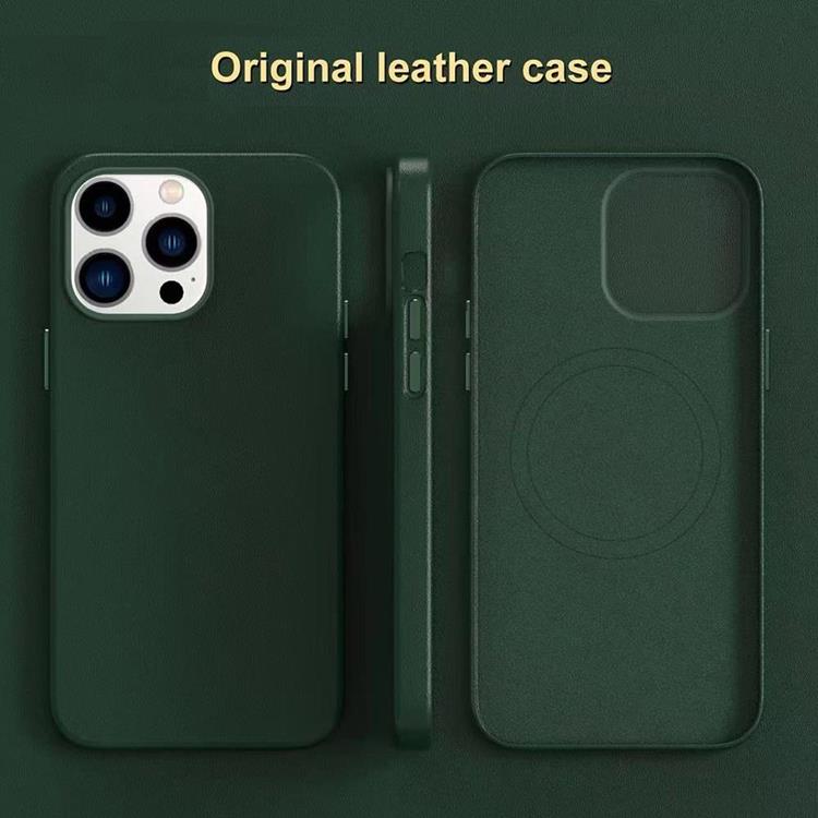 Boom of Sweden BOOM iPhone 14 Plus Skal Magsafe Äkta Läder - Grön