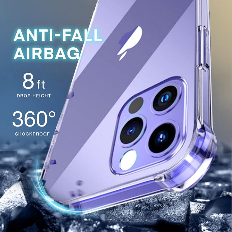 OEM Anti-drop TPU iPhone 14 Pro Skal - Transparent